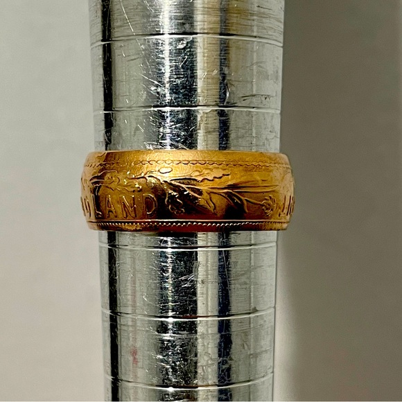 Newfoundland Coin ring size 5. Hand crafted piece of history. Beautiful ring. - Picture 3 of 4